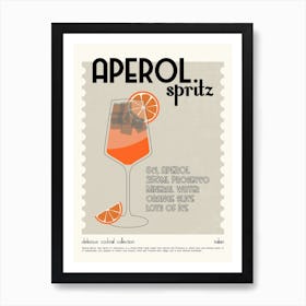 Cocktail Aperol Spritz Art Print