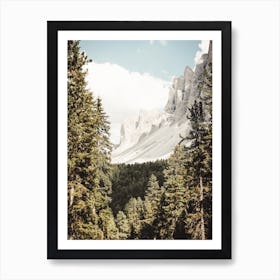 Forest Mountain View Art Print