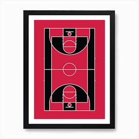 Bulls Basketball Art Print