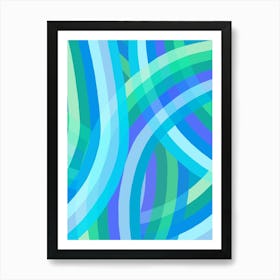 Rainbow Arch - Blue 3 Art Print