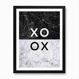 XO B&W Art Print