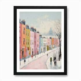 Dreamy Winter Painting Dublin Ireland 4 Art Print