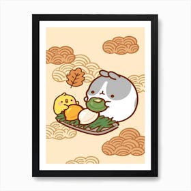 Cute Food Kawaii Love Pushen Art Print