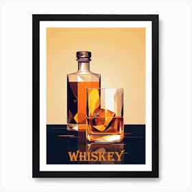 Vintage Whiskey Charms: Nostalgic Posters Art Print