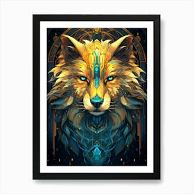 Wolf Native 1 Art Print