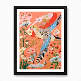 Maximalist Bird Painting American Kestrel 4 Art Print