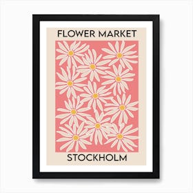 Flower Market Stockholm Art Print