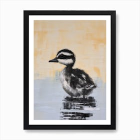 Impasto Duckling Portrait 1 Art Print