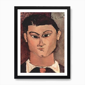 Portrait Of Moise Kisling, Amedeo Modigliani Art Print