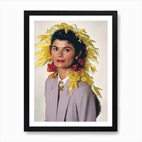 Audrey Tautou Retro Collage Movies Art Print