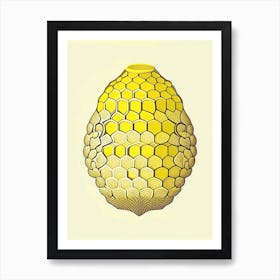 Yellow Beehive 1 Vintage Art Print