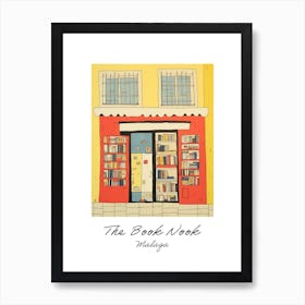 Malaga The Book Nook Pastel Colours 2 Poster Art Print