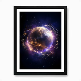 Earth In Space 4 Art Print