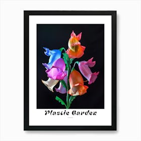 Bright Inflatable Flowers Poster Foxglove 1 Art Print