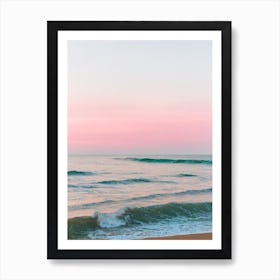 Bethany Beach, Delaware Pink Photography 1 Art Print
