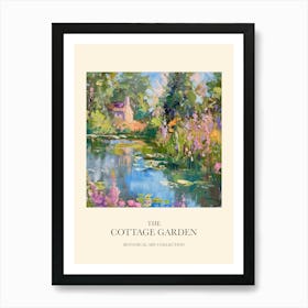 Cottage Garden Poster Floral Tapestry 2 Art Print