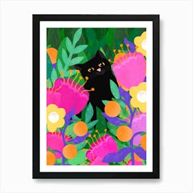 Cat In The Wild Art Print