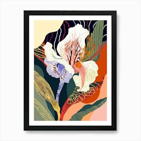 Colourful Flower Illustration Moonflower 2 Art Print