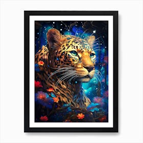 Leopard In The Forest 1 Art Print