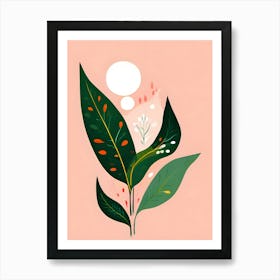 Illustration Of A Leaf 1 Art Print