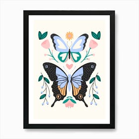 Butterfly Garden Art Print