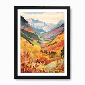 Autumn National Park Painting Berchtesgaden National Park Germany 5 Art Print