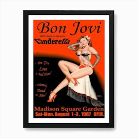 Bon Jovi Cinderella Sign Aluminum Metal Art Print