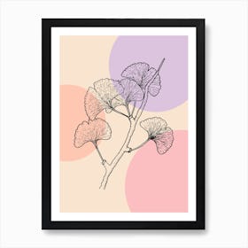 Ginkgo Leaves Art Print