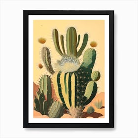 Peyote Cactus Rousseau Inspired Garden Art Print