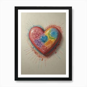 Heart Of Love 67 Art Print