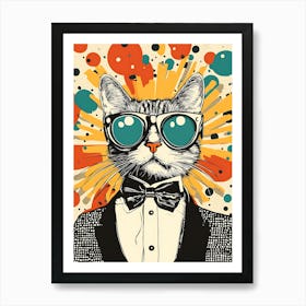 Cat In Sunglasses Poster