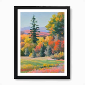 Conifers Tree Watercolour 2 Art Print