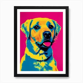 Golden Retriever Andy Warhol Style Dog Art Print
