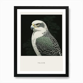 Ohara Koson Inspired Bird Painting Falcon 6 Poster Art Print