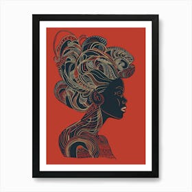 Portrait Of African Woman 55 Art Print