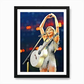 Taylor Swift The Eras Tour At Wembley Stadium In London Art Print