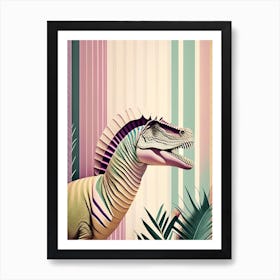 Saltasaurus Pastel Dinosaur Art Print