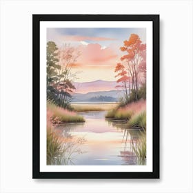 Watercolor Landscape Art Print (5) Art Print