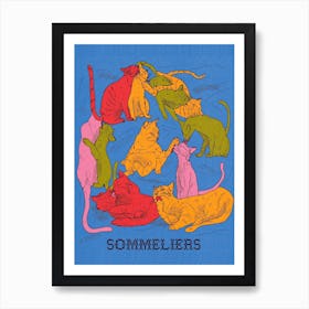 Gatos Sommeliers Art Print