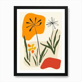 Flowers In The Garden 13 Art Print