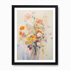 Abstract Flower Painting Everlasting Flower 2 Art Print