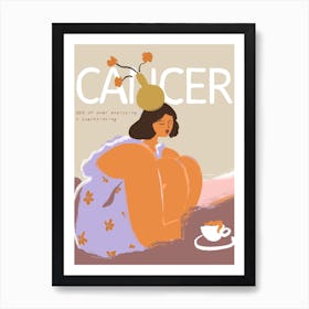 Cancer Zodiac Sign Art Print