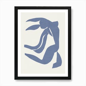 Inspired by Matisse - Blue Nude 02 Art Print