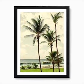 Radisson Beach Bali Indonesia Vintage Art Print