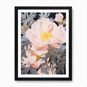 Peony 4 Flower Painting Art Print