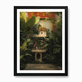 Thai spirit house in Bangkok Art Print