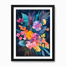 Tropical Flowers 9 Art Print