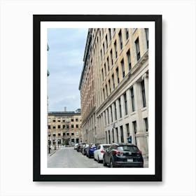 Street Scene In Montreal Art Print