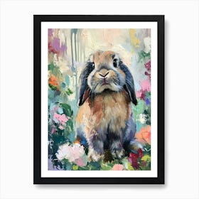 Holland Lop Rabbit Painting 1 Art Print