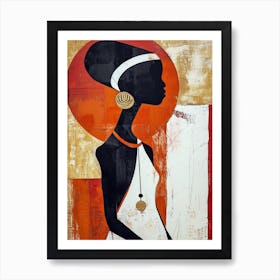 African Tribe Minimalism Art Print